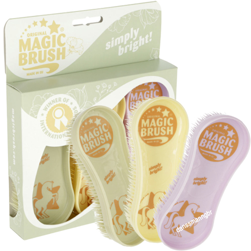 Magic Brush Pferdebürste Putzzeug Fellbürste Mähnenbürste 3 er Set